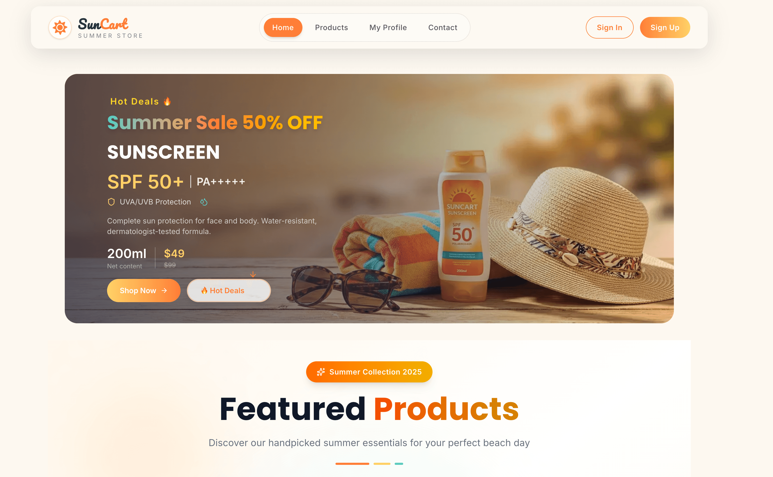 E-Commerce Platform project screenshot